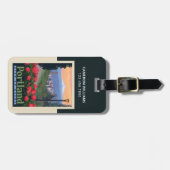 バラ | オレゴン，ポートランド ラゲッジタグ (正面横)