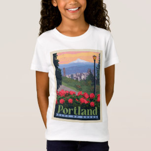 バラ オレゴン,ポートランド Tシャツ