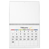 バラ カレンダー (2月 2027)