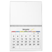 バラ カレンダー (1月 2027)