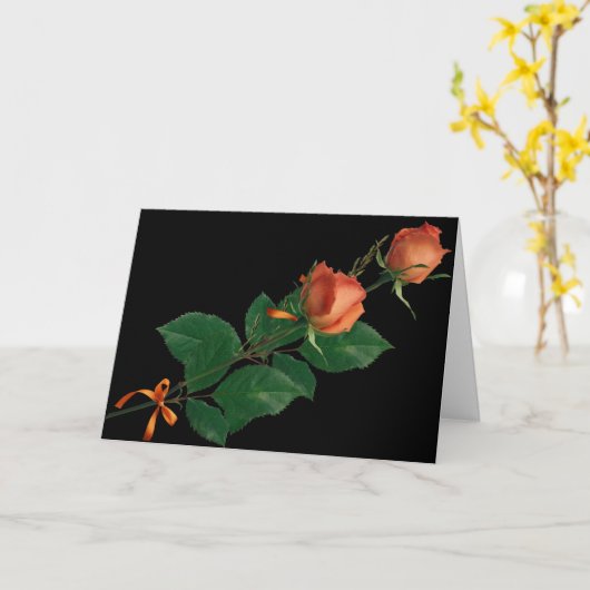 バラ カード (黄色い花)