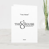 "バラ" カード (裏面)