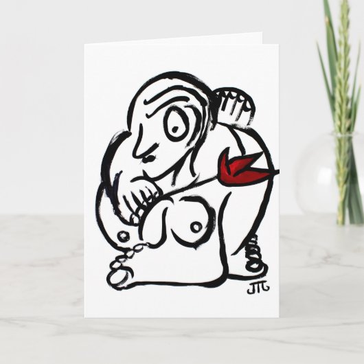 "バラ" カード (正面)