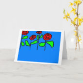 バラ カード (黄色い花)