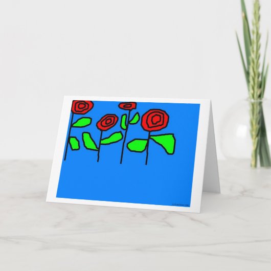 バラ カード (正面)