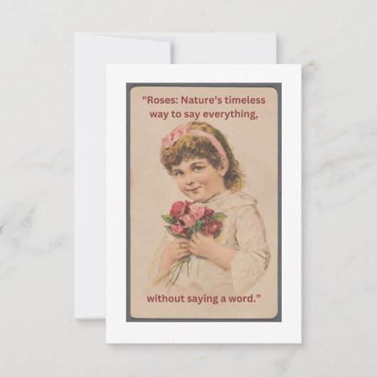 バラ カード (正面)