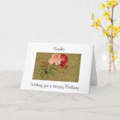 バラ カード (黄色い花)