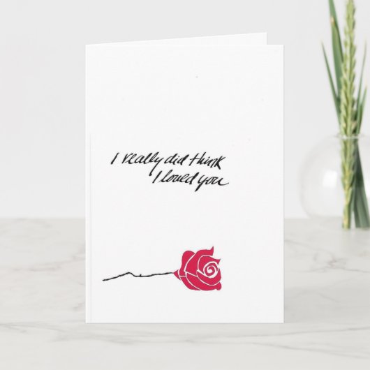 バラ カード (正面)