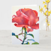 バラ カード (黄色い花)