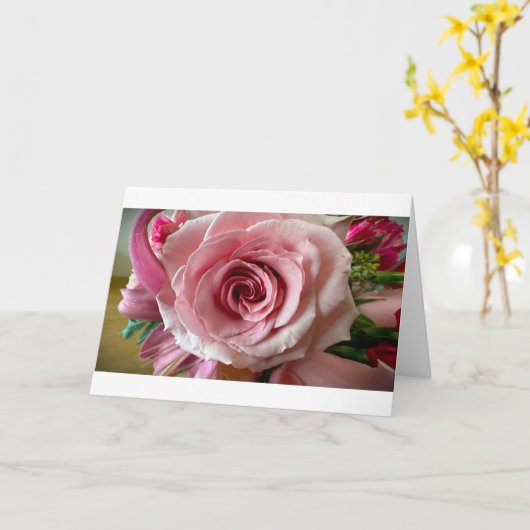 バラ、カード カード (黄色い花)