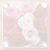 バラ ガラスコースター (裏面)