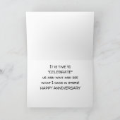 バラ、キス祝、当社の「記念日」 カード (内部)