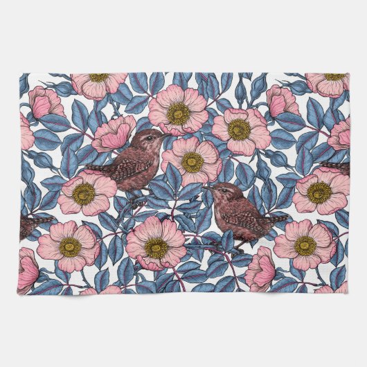 バラ キッチンタオル (横)