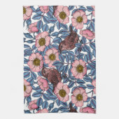 バラ キッチンタオル (縦)