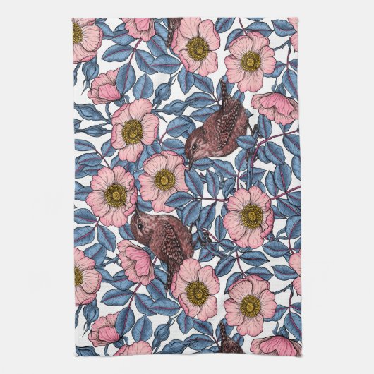 バラ キッチンタオル (縦)