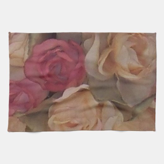 バラ キッチンタオル (横)