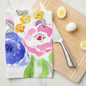 バラ キッチンタオル (四つ折り)