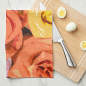 バラ キッチンタオル (四つ折り)