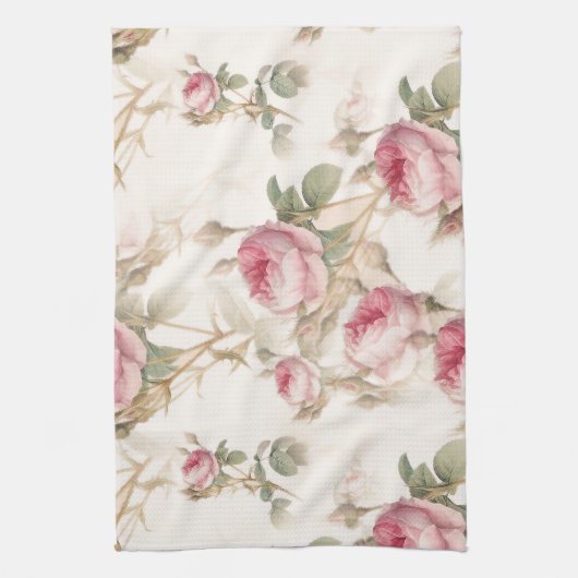 バラ キッチンタオル (縦)