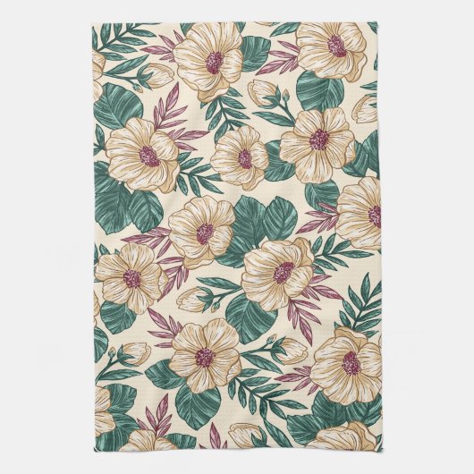 バラ キッチンタオル (縦)