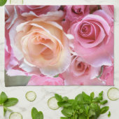 バラ キッチンタオル (折り畳み)