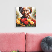 バラ キャンバスプリント (インサイチュ (リビング))