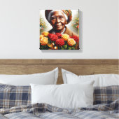 バラ キャンバスプリント (インサイチュ (寝室))