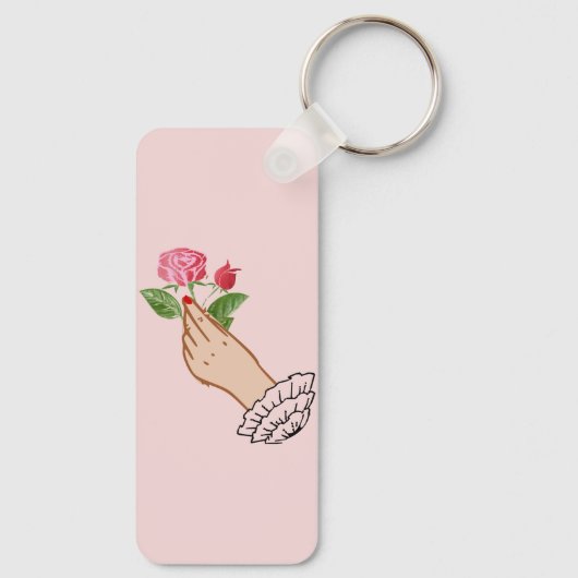 バラ キーホルダー (裏面)