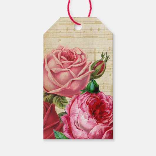 バラ ギフトタグ (正面)