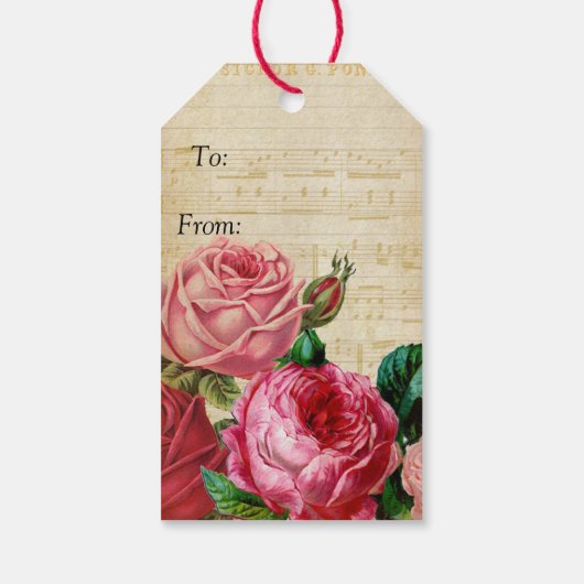 バラ ギフトタグ (裏面)