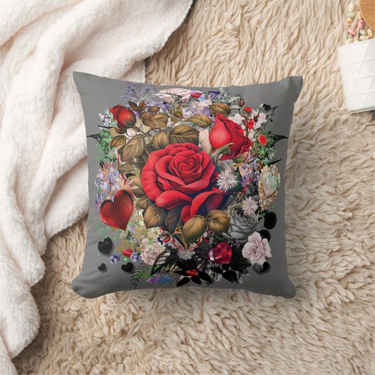 バラ クッション (ブランケット)