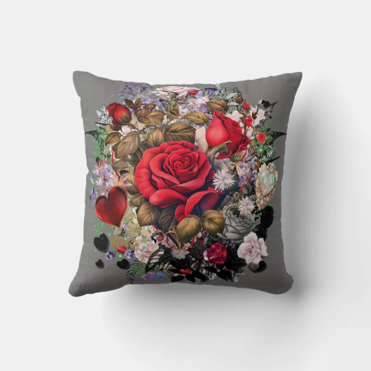 バラ クッション (裏面)