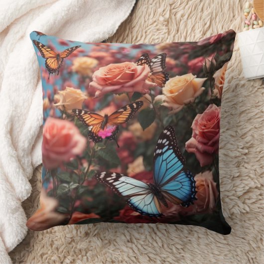 バラ クッション (ブランケット)