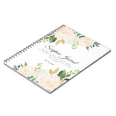 バラ&グリッターパーソナライズされた聖なる書物、 経典ジャーナル ノートブック (左側)