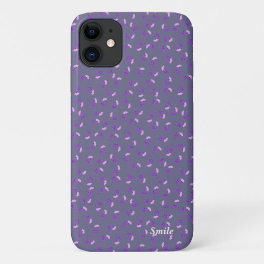 バラ グレー 名前 カスタマイズ Case-Mate iPhoneケース (裏面)