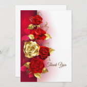 バラ サンキューカード (正面/裏面)
