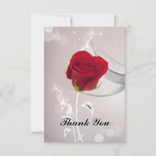バラ サンキューカード (正面)