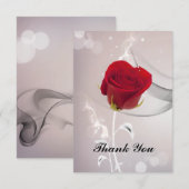 バラ サンキューカード (正面/裏面)