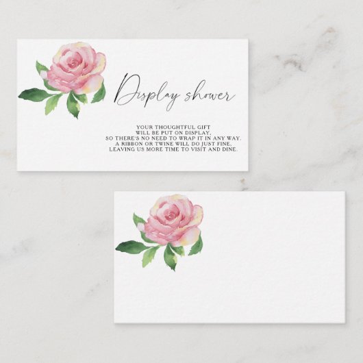 バラ – シャワーを表示 エンクロージャーカード (正面/裏面)