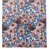 バラ シャワーカーテン (正面)