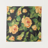 バラ、シームレスな花のパターン。 タペストリー (正面(横))