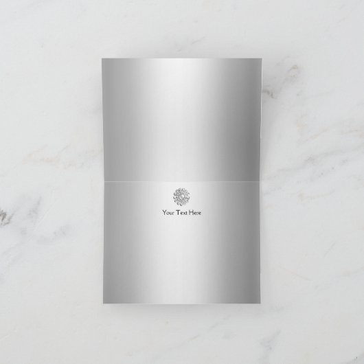 バラ&ジュエルシルバー25周年記念 サンキューカード (内部)