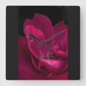 バラ スクエア壁時計 (正面)