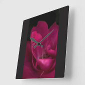 バラ スクエア壁時計 (傾斜)