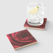 バラ ストーンコースター (横)