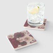 バラ ストーンコースター (横)