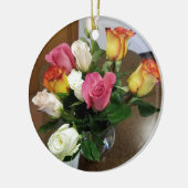 バラ セラミックオーナメント (左)