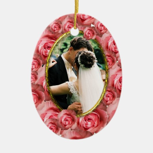 バラ セラミックオーナメント (正面)