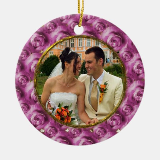 バラ セラミックオーナメント (正面)