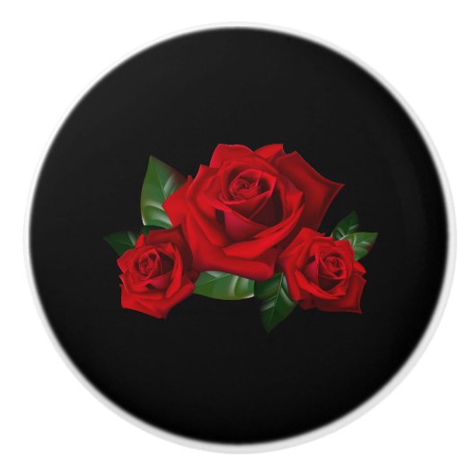 バラ セラミックノブ (正面)